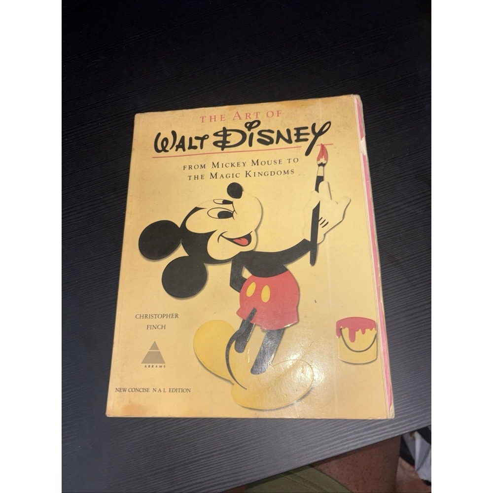 The Art of Walt Disney 1975 Paper Back 1st Edition W/unknown Signature On 1st P